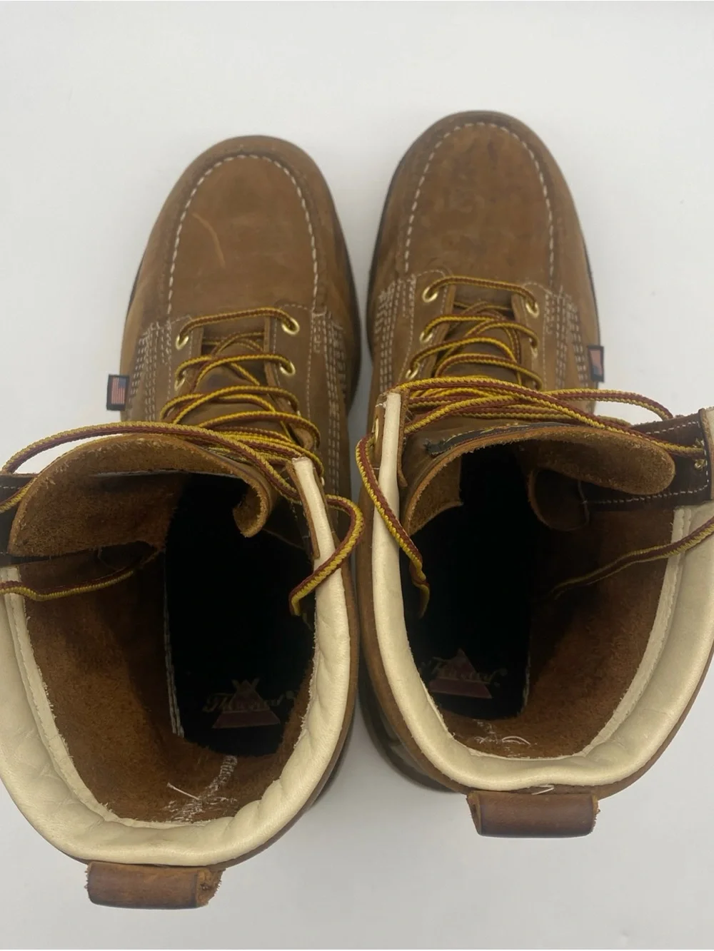 Thorogood Men's 12EE American Heritage 8” USA Wedge Work Boots Steel Toe